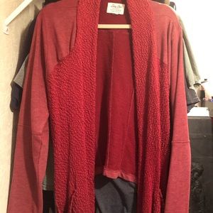 2 cardigans Red & Cream Lucky Brand